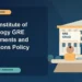Illinois Institute of Technology GRE Requirements and Admissions Policy — editorial illustration for GRE graduate admissions, showing a student reviewing program fit and admission requirements with an academic adviser.