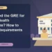 Do I Need the GRE for Public Health Programs? How to Check Requirements — editorial illustration for GRE graduate admissions, showing a student reviewing program fit and admission requirements with an academic adviser.