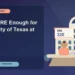 Is 320 GRE Enough for University of Texas at Dallas? — editorial illustration for GRE graduate admissions, showing a student reviewing program fit and admission requirements with an academic adviser.