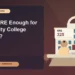 Is 325 GRE Enough for University College London? — editorial illustration for GRE graduate admissions, showing a student reviewing program fit and admission requirements with an academic adviser.
