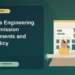 Software Engineering PhD Admission Requirements and GRE Policy — editorial illustration for GRE graduate admissions, showing a student reviewing program fit and admission requirements with an academic adviser.