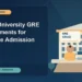 Drexel University GRE Requirements for Graduate Admission — editorial illustration for GRE graduate admissions, showing a student reviewing program fit and admission requirements with an academic adviser.