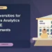 Top Universities for Business Analytics with GRE Requirements — editorial illustration for GRE graduate admissions, showing a student reviewing program fit and admission requirements with an academic adviser.