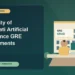 University of Cincinnati Artificial Intelligence GRE Requirements — editorial illustration for GRE graduate admissions, showing a student reviewing program fit and admission requirements with an academic adviser.