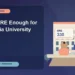 Is 330 GRE Enough for Columbia University — editorial illustration for GRE graduate admissions, showing a student reviewing program fit and admission requirements with an academic adviser.