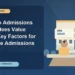 What Do Admissions Committees Value Most? Key Factors for Graduate Admissions — editorial illustration for GRE graduate admissions, showing a student reviewing program fit and admission requirements with an academic adviser.
