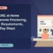 How the GRE at Home Works: Remote Proctoring, Technical Requirements, and Test-Day Steps — editorial illustration for GRE graduate admissions, showing a student reviewing program fit and admission requirements with an academic adviser.