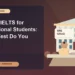 GRE vs IELTS for International Students: Which Test Do You Need? — editorial illustration for GRE graduate admissions, showing a student reviewing program fit and admission requirements with an academic adviser.