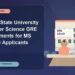 Arizona State University Computer Science GRE Requirements for MS and PhD Applicants — editorial illustration for GRE graduate admissions, showing a student reviewing program fit and admission requirements with an academic adviser.
