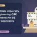 Arizona State University Civil Engineering GRE Requirements for MS and PhD Applicants — editorial illustration for GRE graduate admissions, showing a student reviewing program fit and admission requirements with an academic adviser.