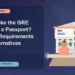 Can I Take the GRE Without a Passport? ETS ID Requirements and Alternatives — editorial illustration for GRE graduate admissions, showing a student reviewing program fit and admission requirements with an academic adviser.