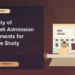 University of Cincinnati Admission Requirements for Graduate Study — editorial illustration for GRE graduate admissions, showing a student reviewing program fit and admission requirements with an academic adviser.