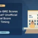 When Do GRE Scores Come Out? Unofficial vs Official Score Release Timing — editorial illustration for GRE graduate admissions, showing a student reviewing program fit and admission requirements with an academic adviser.